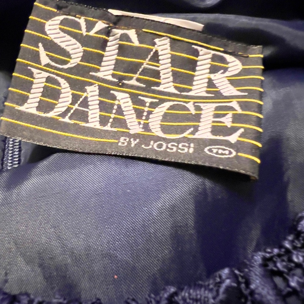 Star Dance Navy Blue Layered Lace Dress. Mother of Bride/Groom. Size L (BoM) - Picture 6 of 6